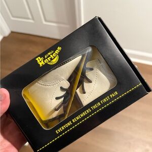 Dr. Martens White Baby Crib Shoes